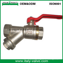 Customized Quality Brass Plated Y-Strainer Ball Valve (AV1047)